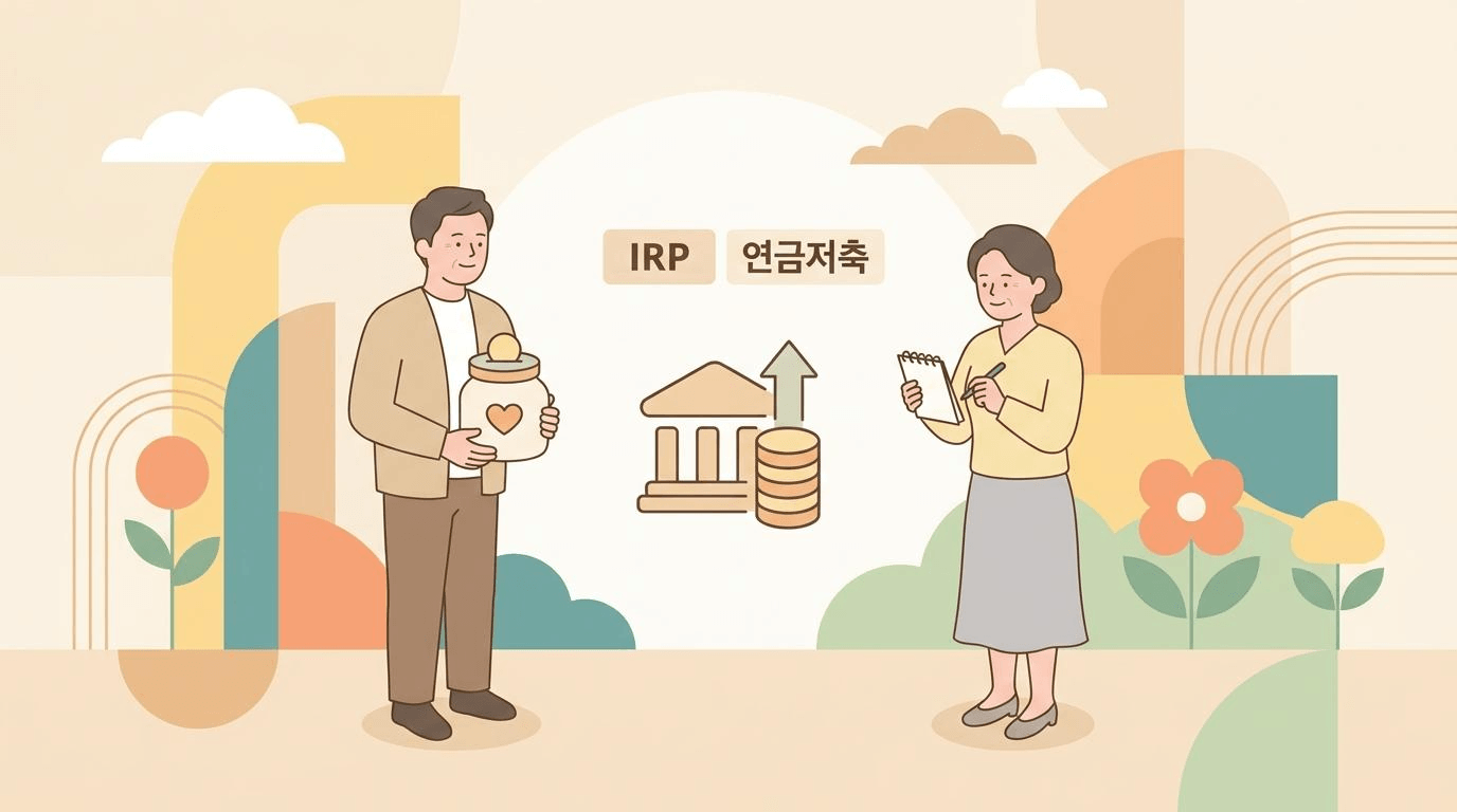 배당소득세와 금융소득 2천만원 기준을 계산하는 부부 일러스트